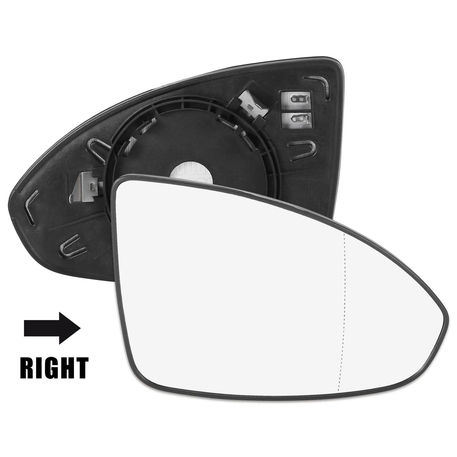 Heated Mirror Glass with Backing Plate Right Side RH for Chevrolet Cruze (2011–2016)