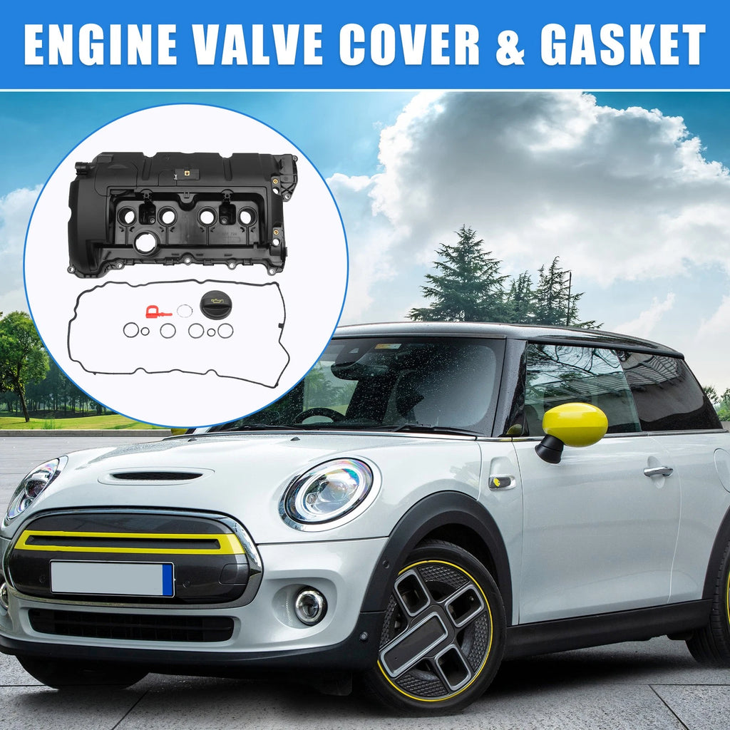 Set of 1 Engine Valve Cover and Gasket for BMW (No. 11127646554)