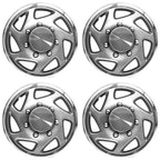 Set of 4 FORD E150 Econoline VAN 15' hubcaps 5 Lug Wheel Rim Covers Center Hubs