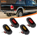 Set of 4 Smoked LED Fender Side Marker Lights for Dodge Ram 2500 3500 (2003–2018)