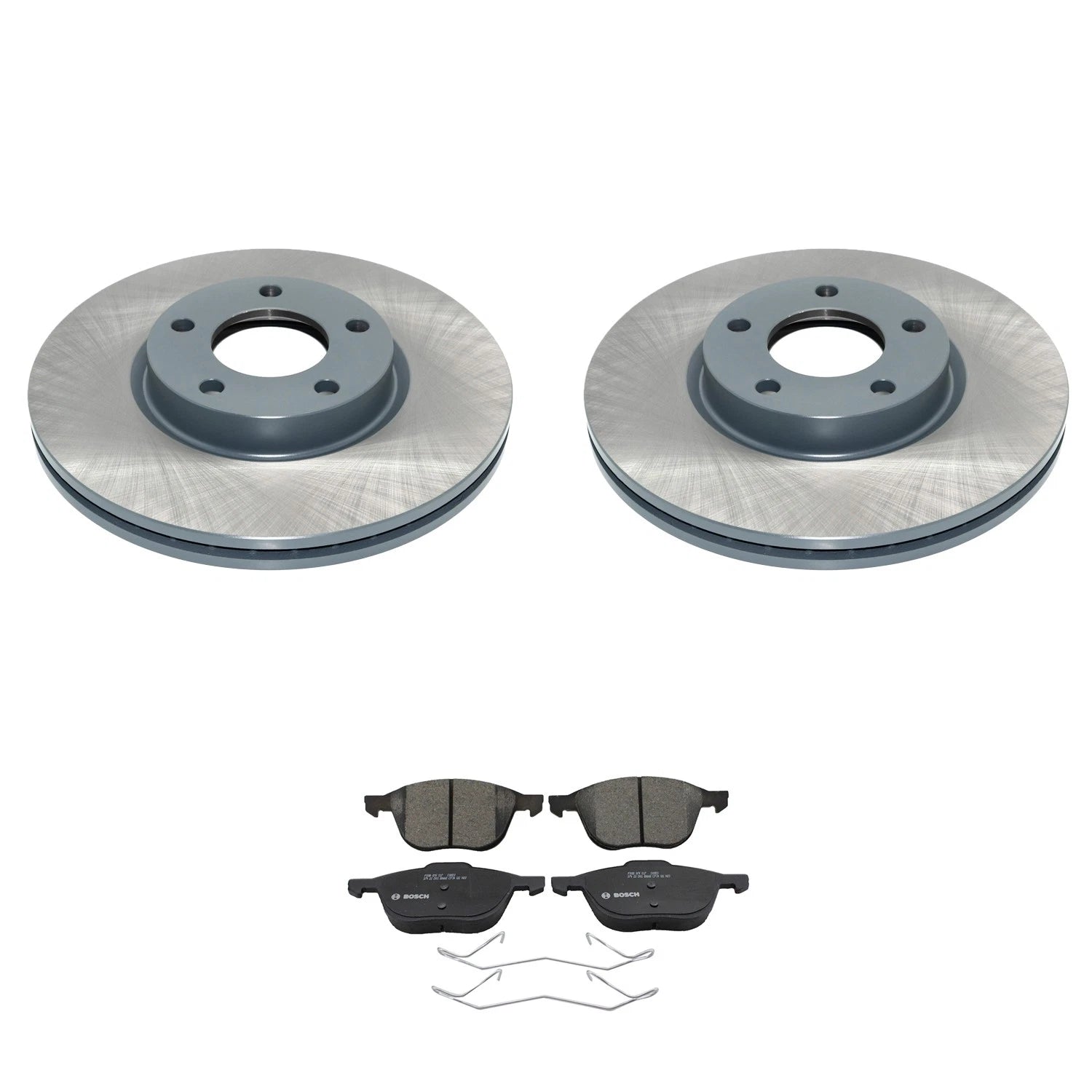 DuraGo Front Rotors & Bosch QuietCast Ceramic Pads for Mazda 3 2004–2013