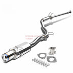 4" Round Burnt Muffler Tip for Honda Civic (2006–2011) T-304 Racing Catback Exhaust