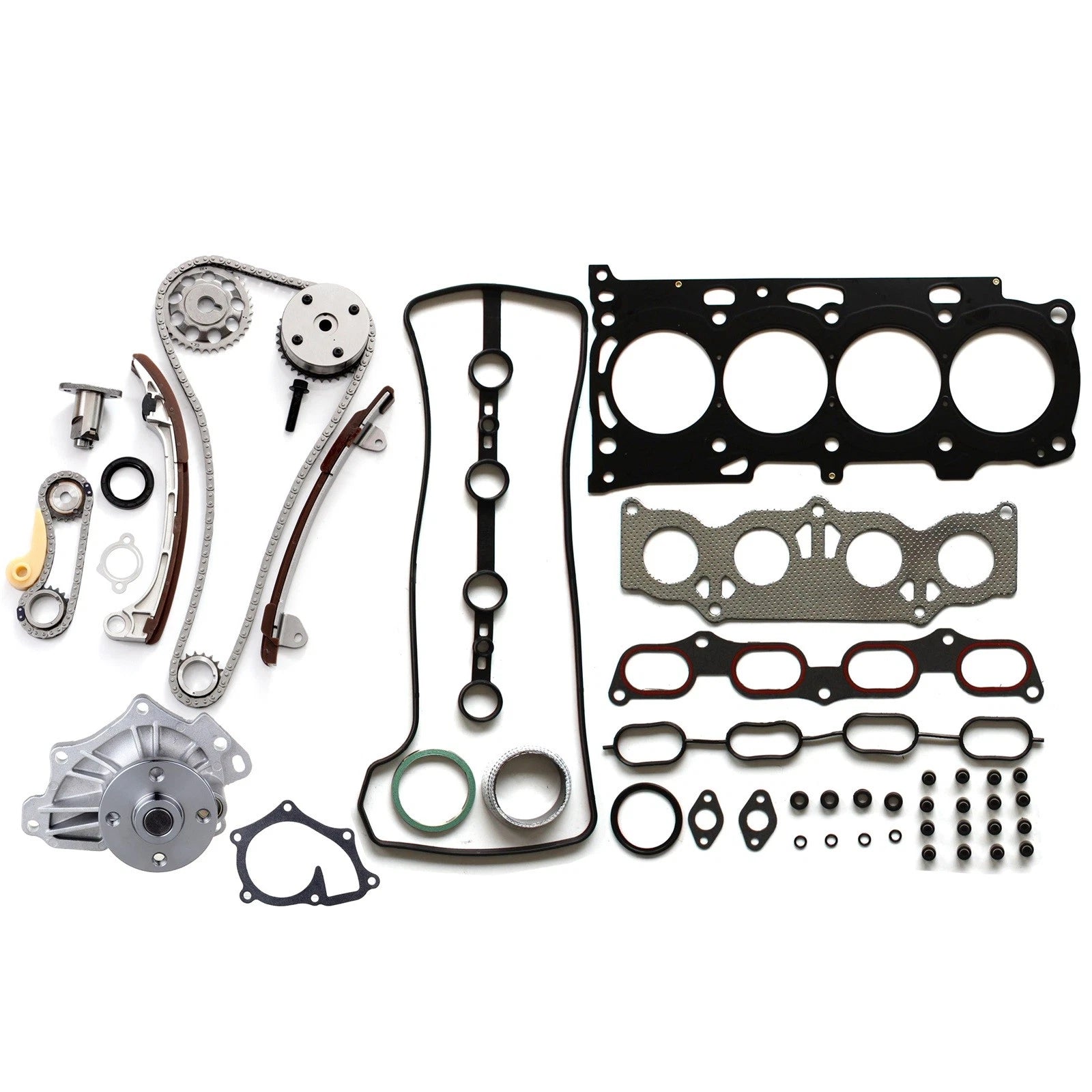 Head Gasket Set with Timing Chain Kit & Water Pump for Toyota Highlander (2006–2007)