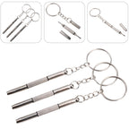 Eyeglass Screwdriver Kit with Keyring - Cross & Flat Head Tool