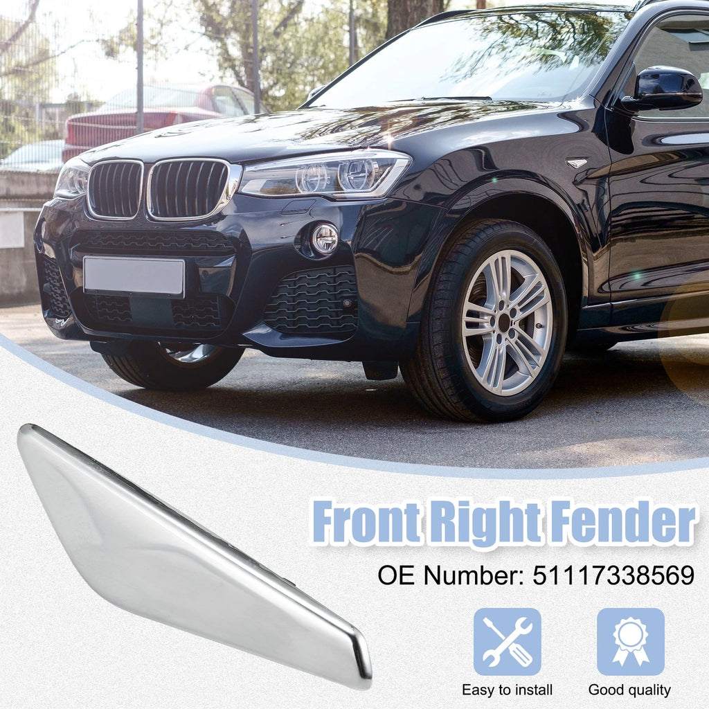 Front Left Fender Side Marker Trim for BMW X3 X4 F25 F26 (2011–2018) 51117338569