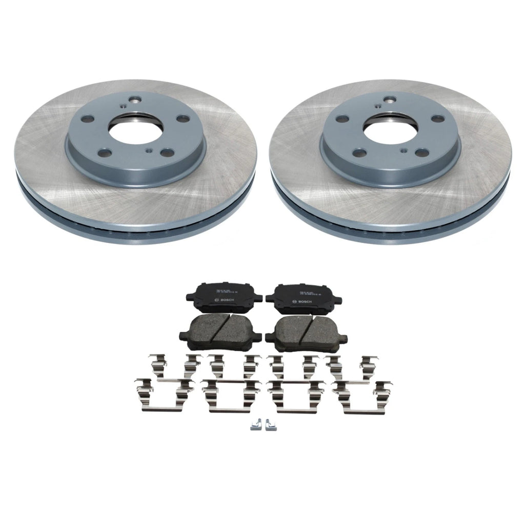 Front Rotors & Bosch QuietCast Ceramic Brake Pads Kit for Camry Solara (2000–2003)
