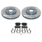 Front Rotors & Bosch QuietCast Ceramic Brake Pads Kit for Camry Solara (2000–2003)