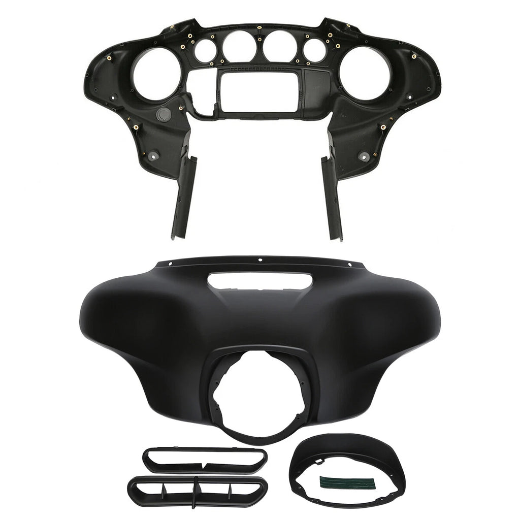 Matte Black Batwing Fairings for Harley Street Glide (2014–2024)