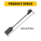 AUX Audio Cable Adapter for Audi A3 A4 A5 Q7 (2000–2023)