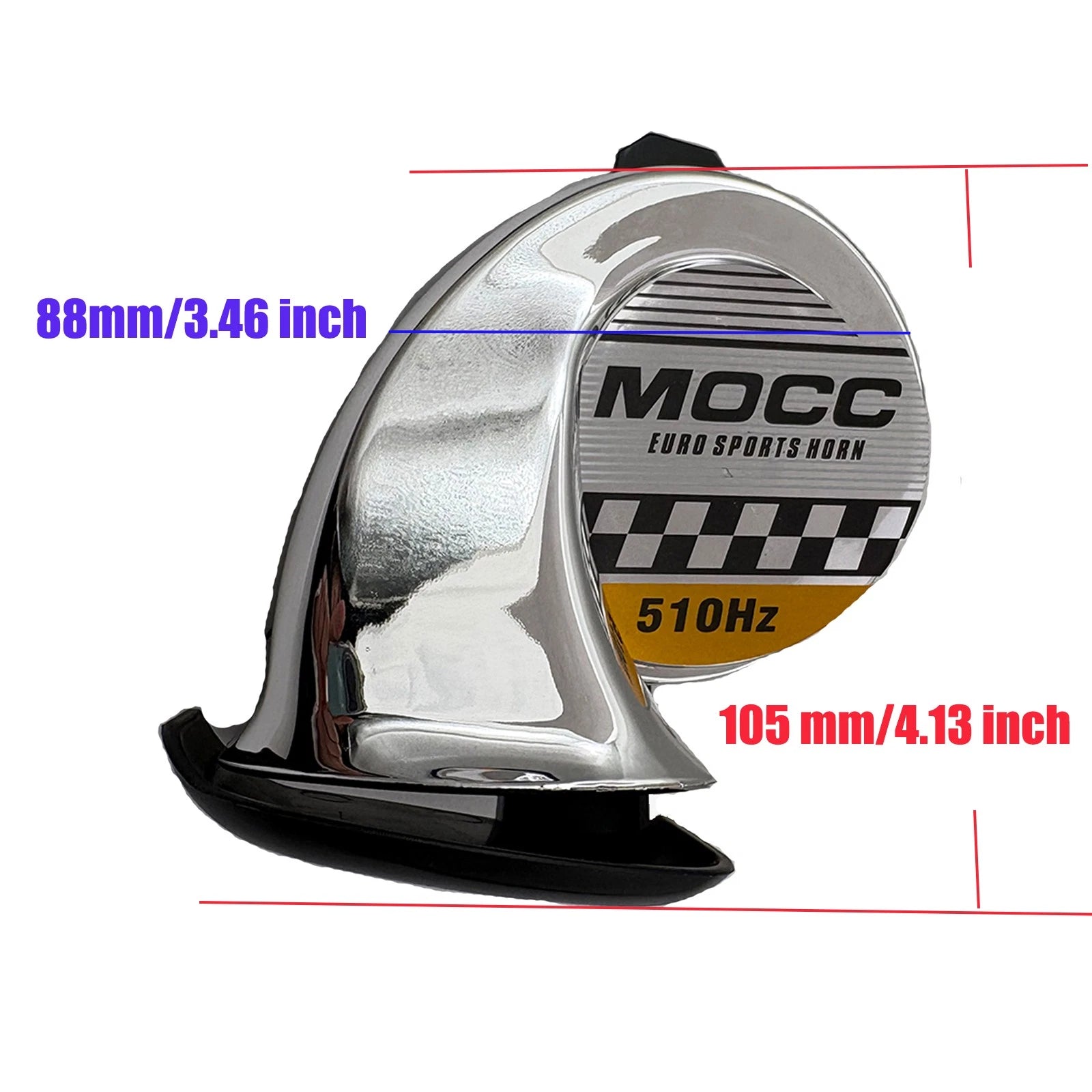 12V Waterproof 130dB Snail Air Horn for Truck Motorcycle Boat Car