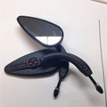 Black Skull Side Mirror for Harley Super Glide Dyna Sportster (2006–2023)