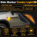 Set of 2 Side Marker Fender Lights 63237271008 for BMW X3 F25 (2011–2017) Smokey Lens