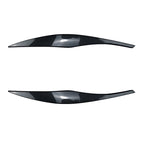 Carbon Look Headlight Eyelid Eyebrow Trim for BMW 3-Series E90 E91 (2005–2012)