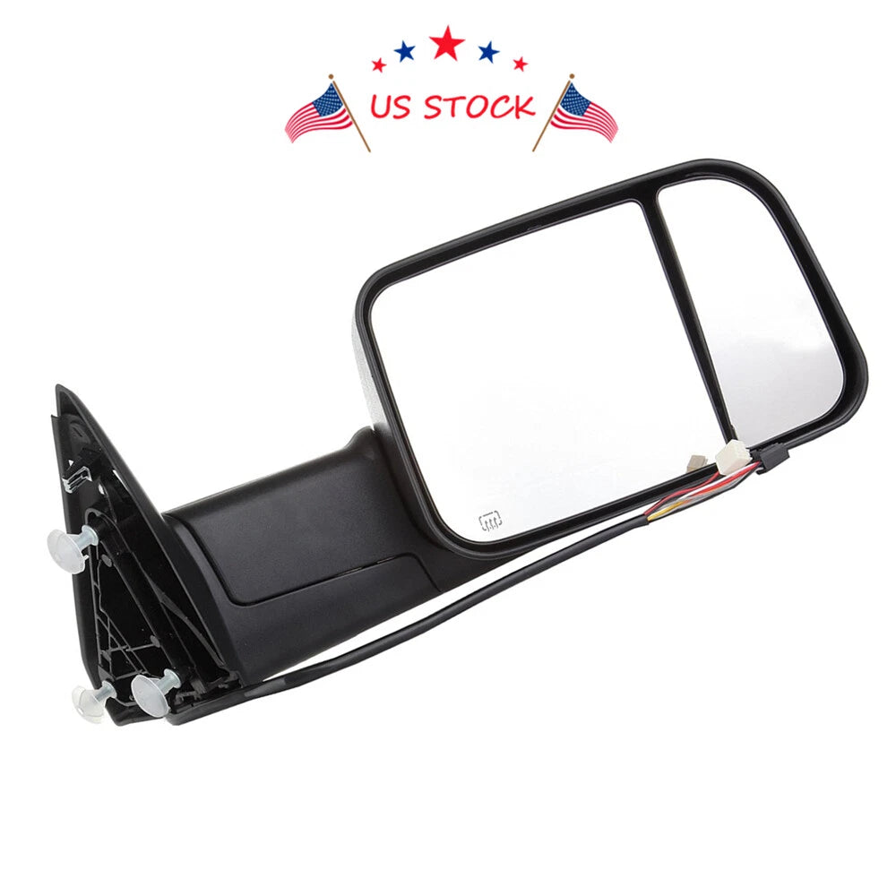 Pair Towing Mirrors for Ram 1500 2500 3500 (2009–2018) Power Heated Signal