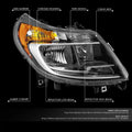 OE Style Chrome Amber Headlights for Ram ProMaster 1500-3500 (2014–2022)