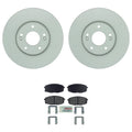 Set of 4 Bosch Front Rotors & Blue Ceramic Disc Brake Pads for Forte (2014–2018)