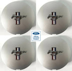 Wheel Center Hub Caps Set for 1991–1993 Ford Mustang 4pcs Tri-Bar Pony Logo