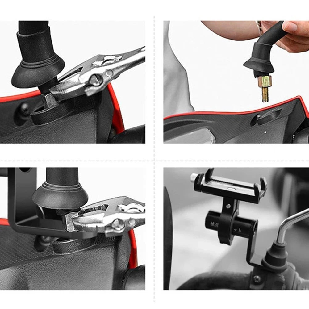 Phone Holder for Motorcycle Handlebar (Universal Fit)