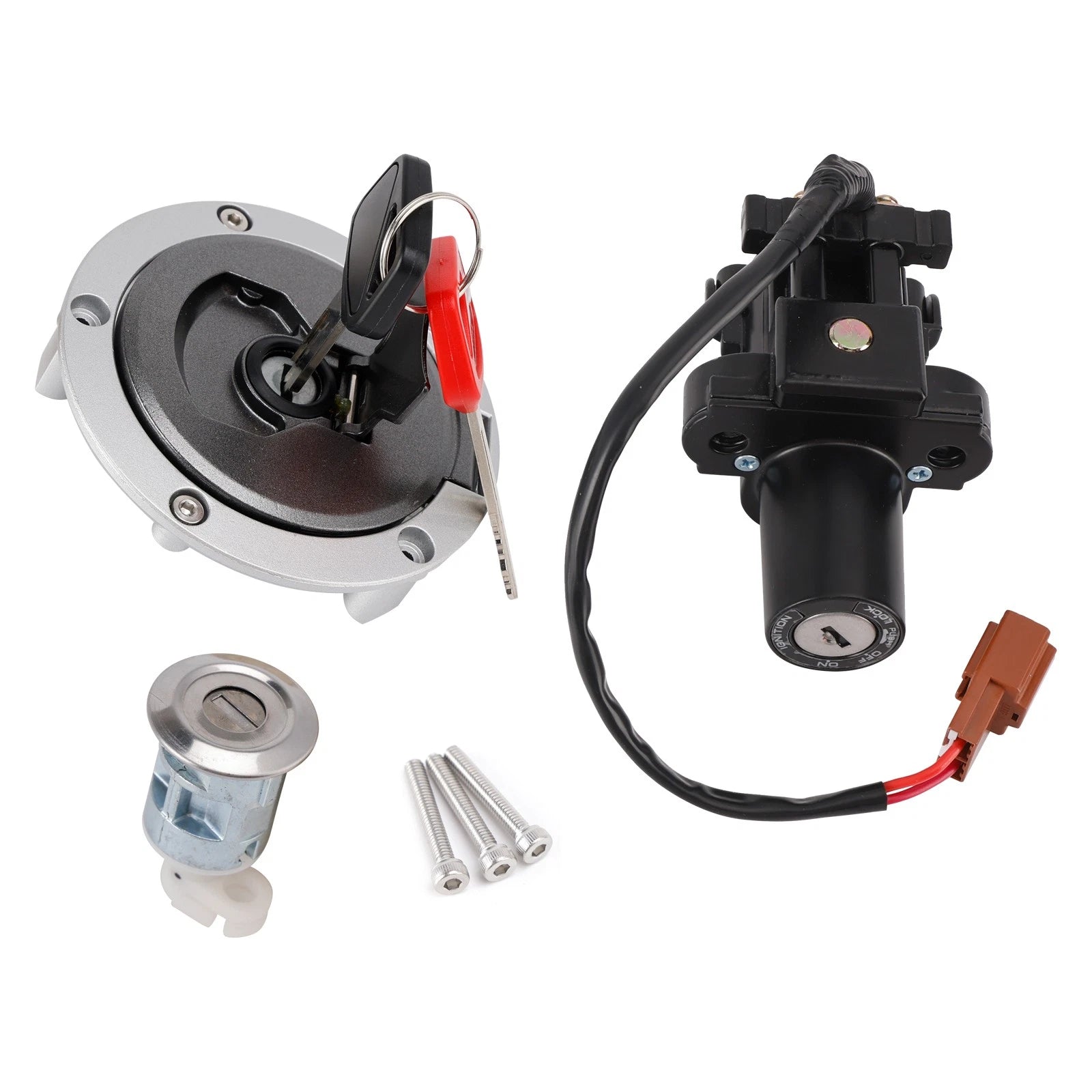 Ignition Key Switch Tank Gas Seat Lock Set for Honda CB650 RA ABS (2011–2013)