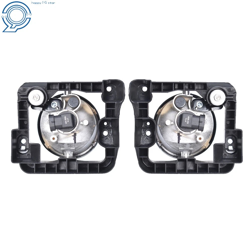 Set of 2 Fog Lights for Acura TSX (2009–2010) Black with Bulbs