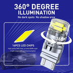 Set of 4 LED Reverse Backup Light Bulbs for Autoone 3157 3156
