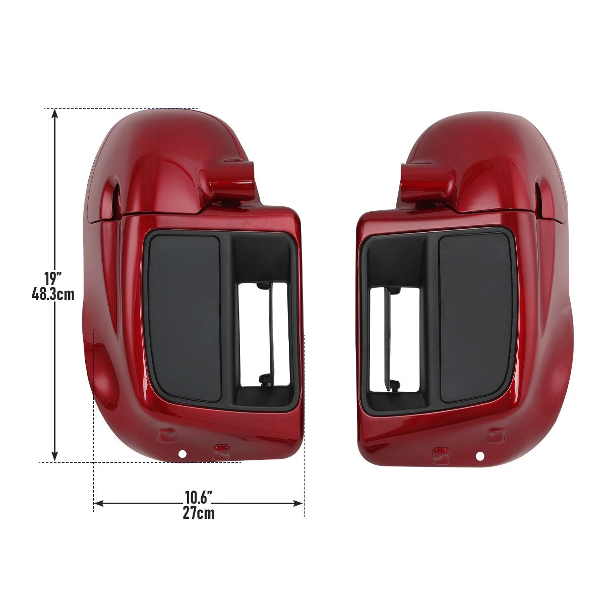 Lower Vented Leg Fairings for Harley Electra Glide, Street Glide, Road King (2014–2023)