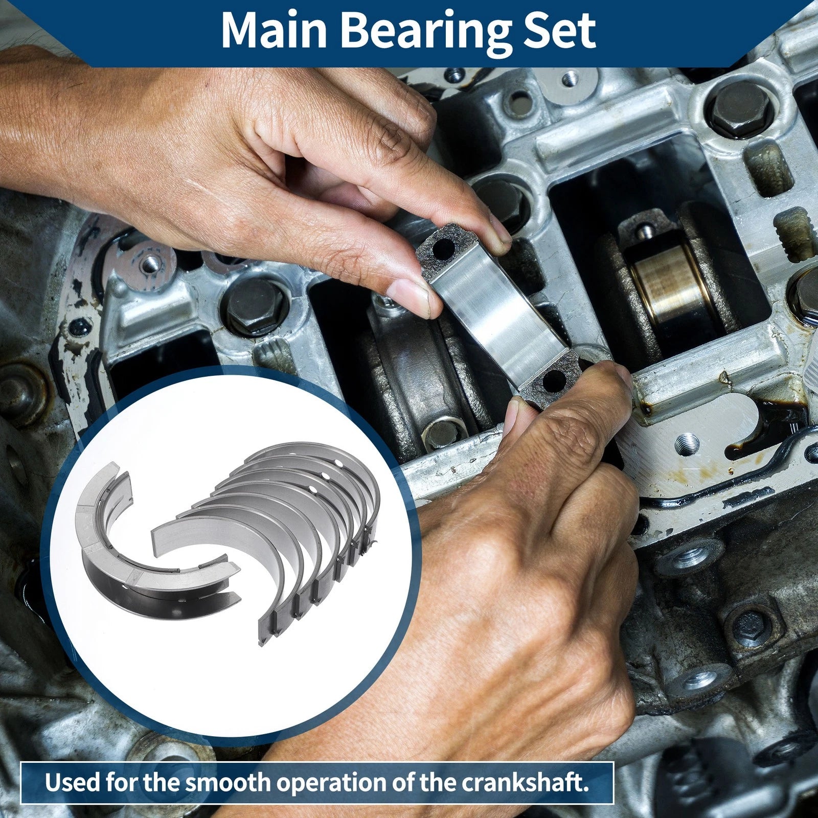 Main Bearing Set No.12648786 for Chevrolet Malibu (2008–2011)
