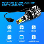 2X H11 H8 H9 6500K LED Bulbs for Headlight Hi/Low Beam Replacement