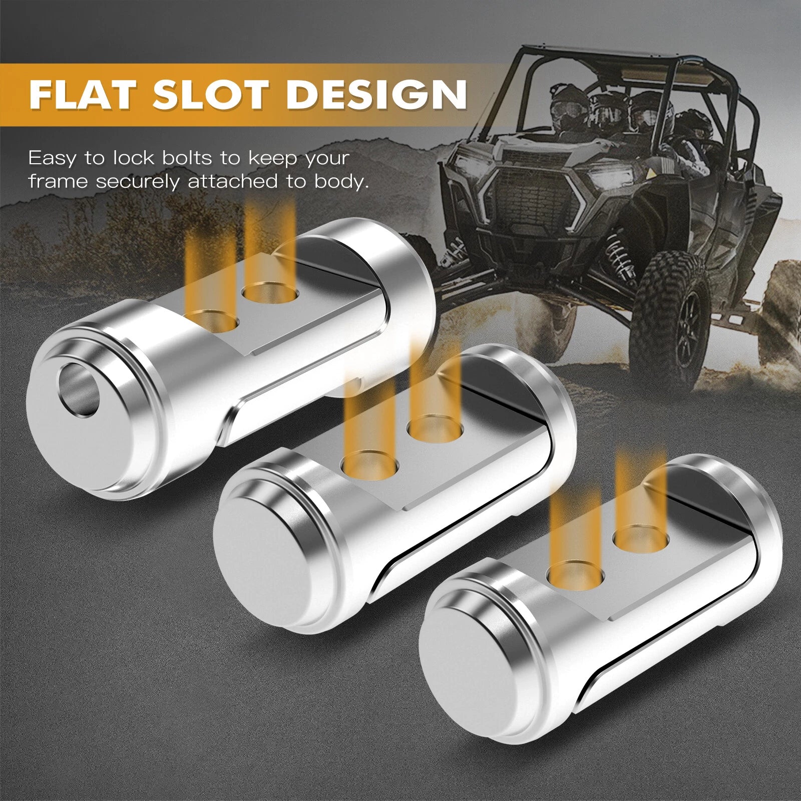 Bungs 1-3/4" Tube Cage Connector Adapter for Polaris RZR