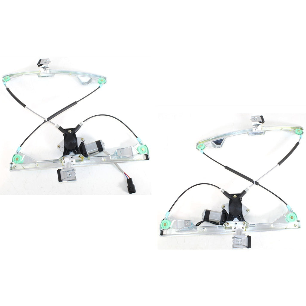 Set of 2 Window Regulators for Front Driver & Passenger Side