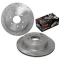 Dimpled Rear Rotors + Pads for Pathfinder (2005-2013)