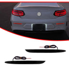 Rear Bumper Reflector with Sequential Signal Tail Light for Benz C300 AMG GT (2017–2023)