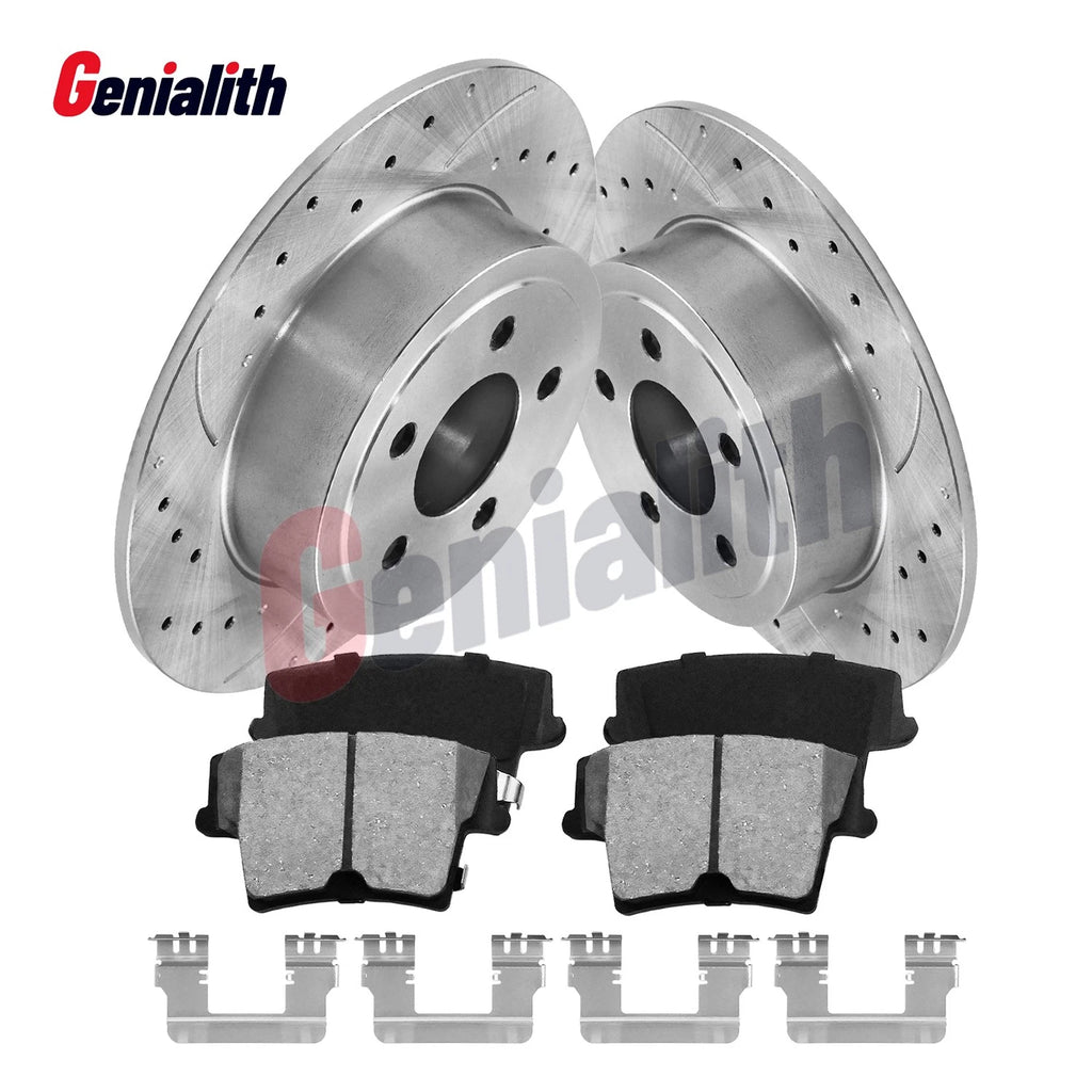 RWD 320mm Rear Rotors + Brake Pads for Dodge Charger 300 (2006–2010)