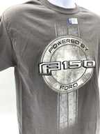 Ford F-150 T-Shirt Charcoal Powered By Ford Script Stripe Logo (2004–2020)