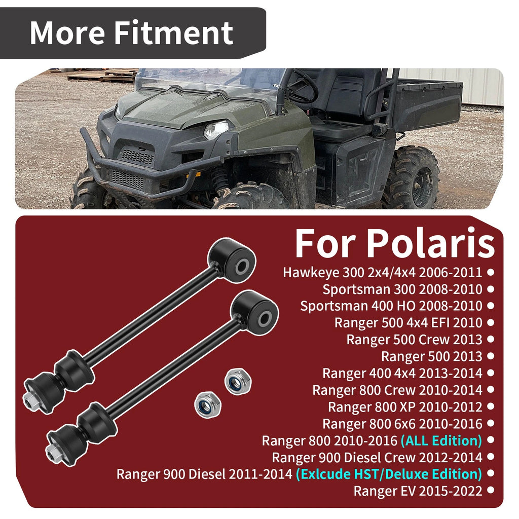 2X Torsion Bar Link for Polaris Ranger 400 500 800 900 (2006–2021)