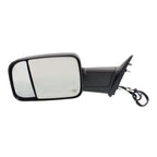 Tow Mirror for Ram 1500 (2012) Driver Left Side Power Heated Blind Spot Glass