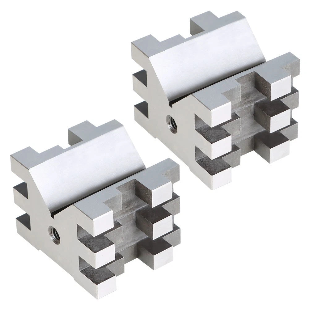 Set of 2 V-Block and Clamp for Multi-Use Precision (2-3/8" x 2-3/4" x 2")