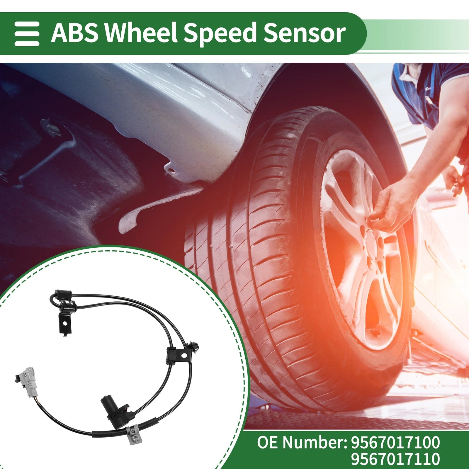 ABS Wheel Speed Sensor for Hyundai Matrix (2001–2010) No. 9567017100/9567017110