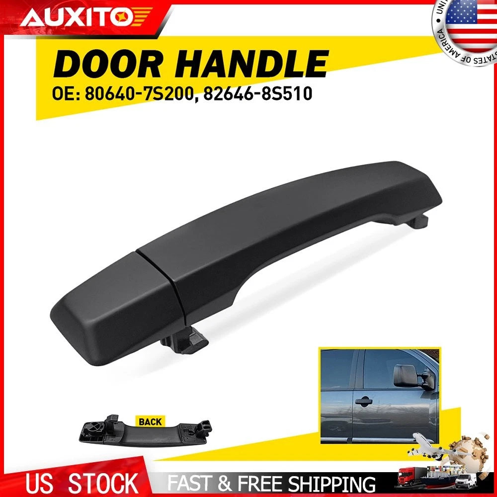 1X Black Outside Door Handle for Nissan Pathfinder Armada (2004) Rear Right/Left