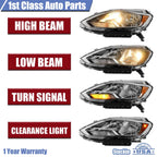 Left Driver Side Halogen Headlight for Nissan Sentra (2016-2018)
