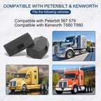 Set of 2 Hood Latch Bumper Supports for Peterbilt 579 Kenworth T680 T880
