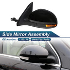 Left Side Mirror Assembly for Volkswagen Tiguan (2009–2018) w/ Turn Signal 1320131