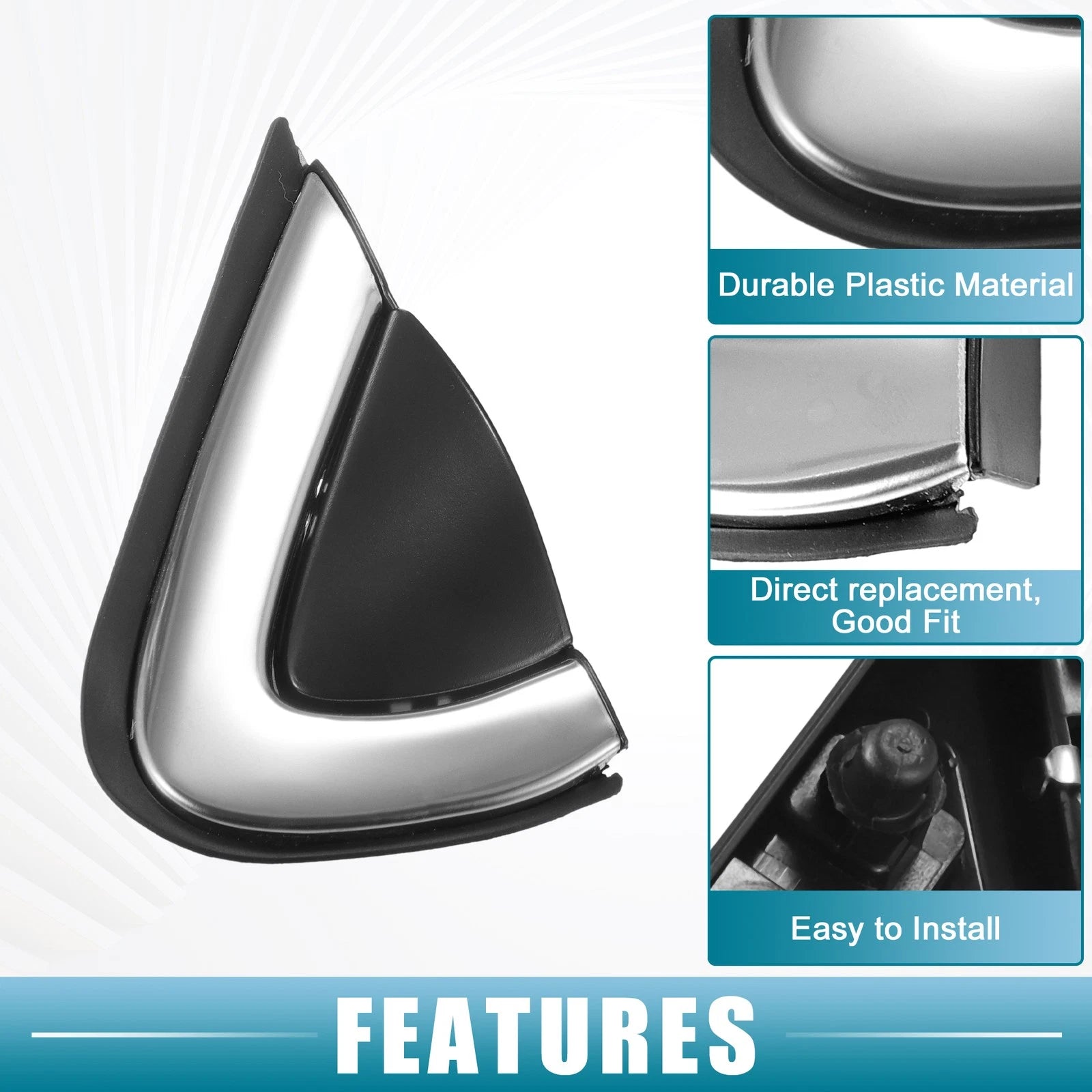 Set of 2 Door Mirror Corner Fender Covers for Honda CR-V (2017–2019)
