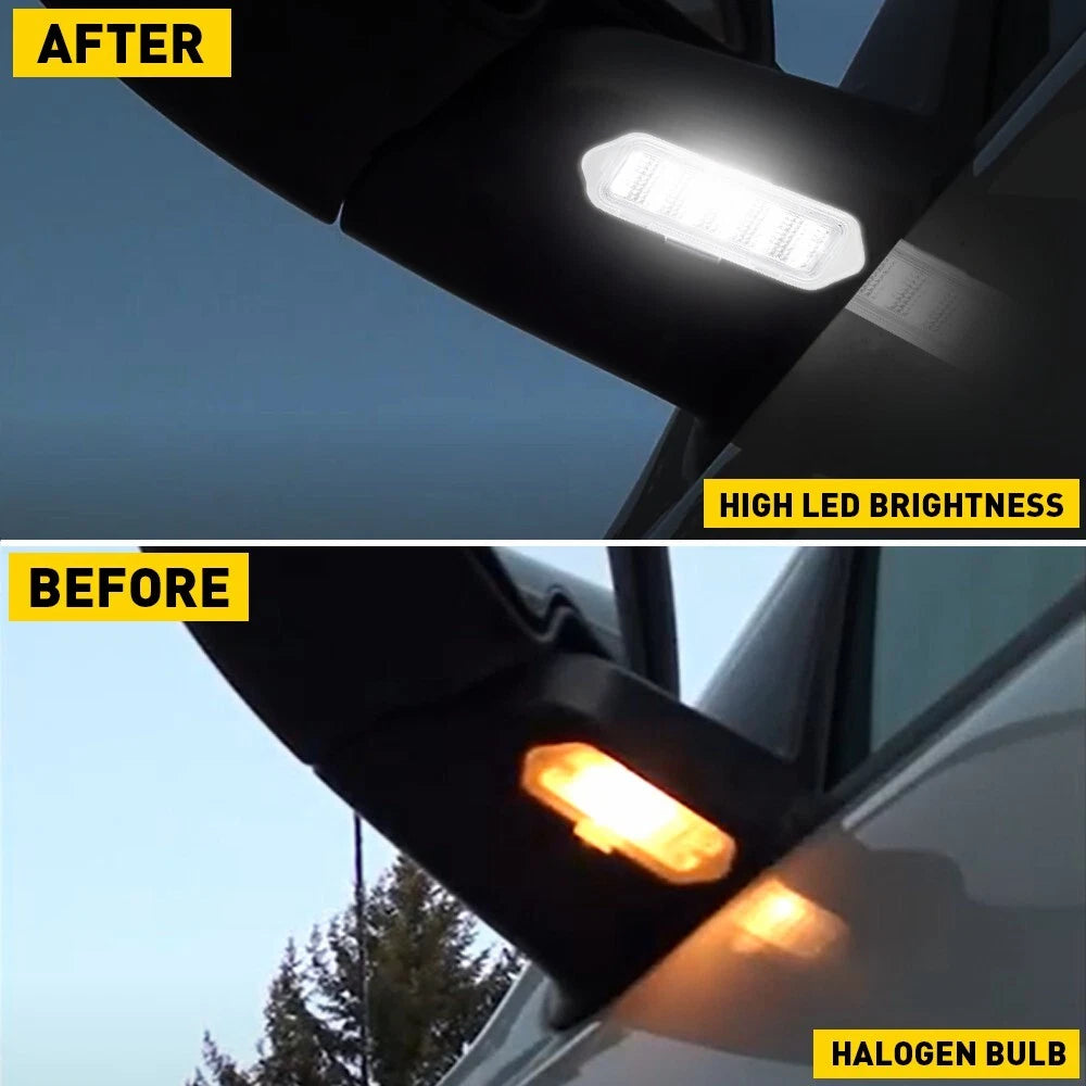 2X LED Side Mirror Puddle Light Assembly for Cadillac Escalade (2003–2006)