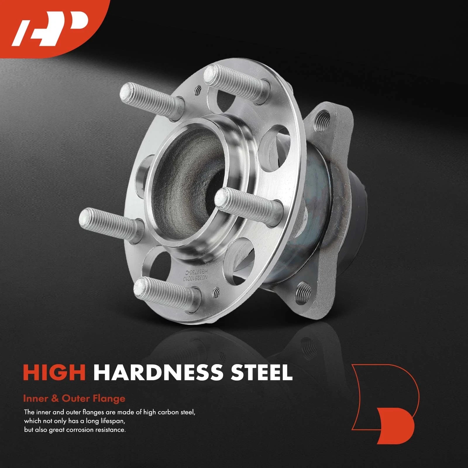 2X Rear Wheel Hub & Bearing Assembly with ABS for Hyundai Elantra (2011–2016)