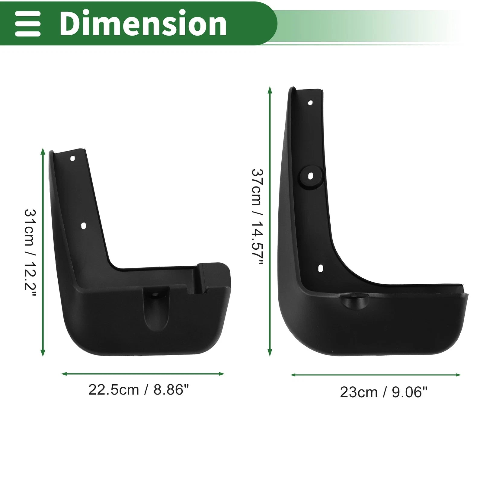 Mud Flaps Splash Guards for Hyundai IX45 (2011–2018) W/ Mount Accessories