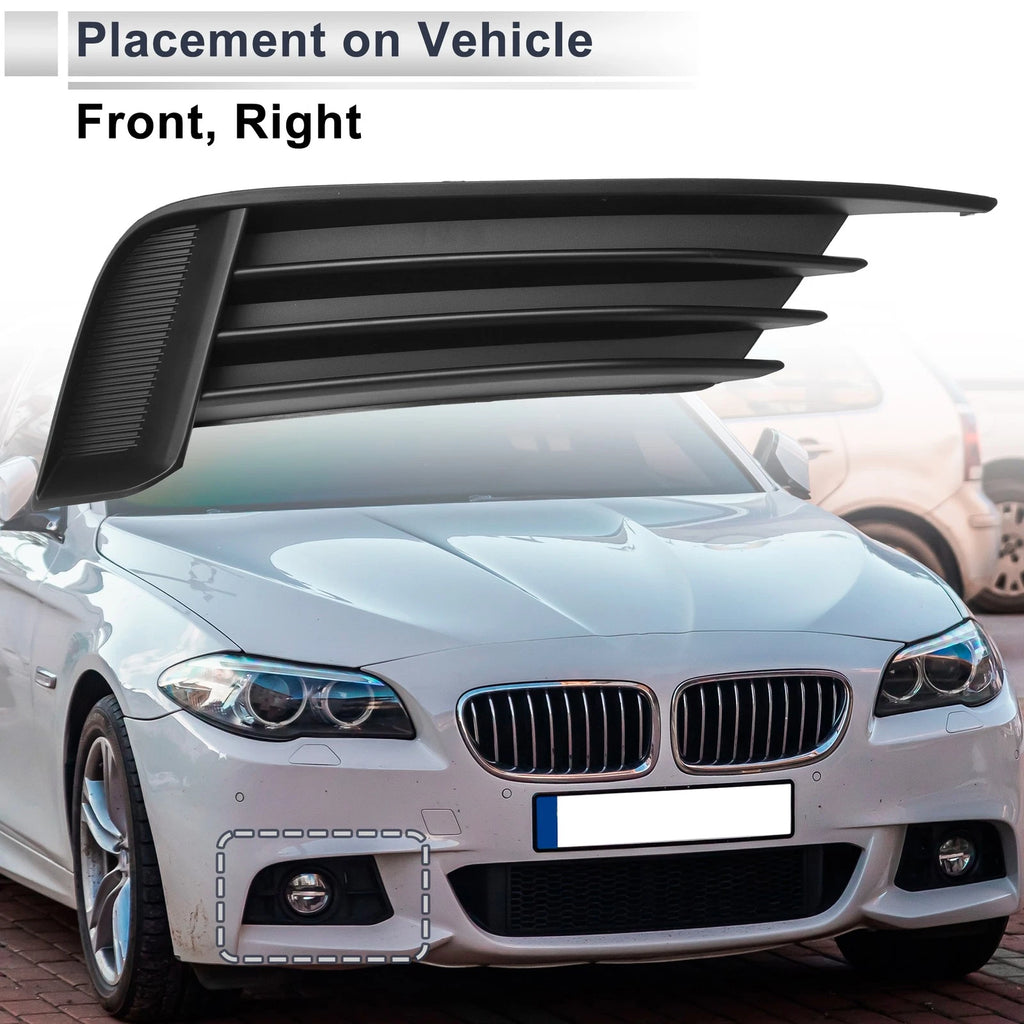 1pc Fog Light Grill for Audi A3 S3 (2013–2017) No. 8V5807682 Black