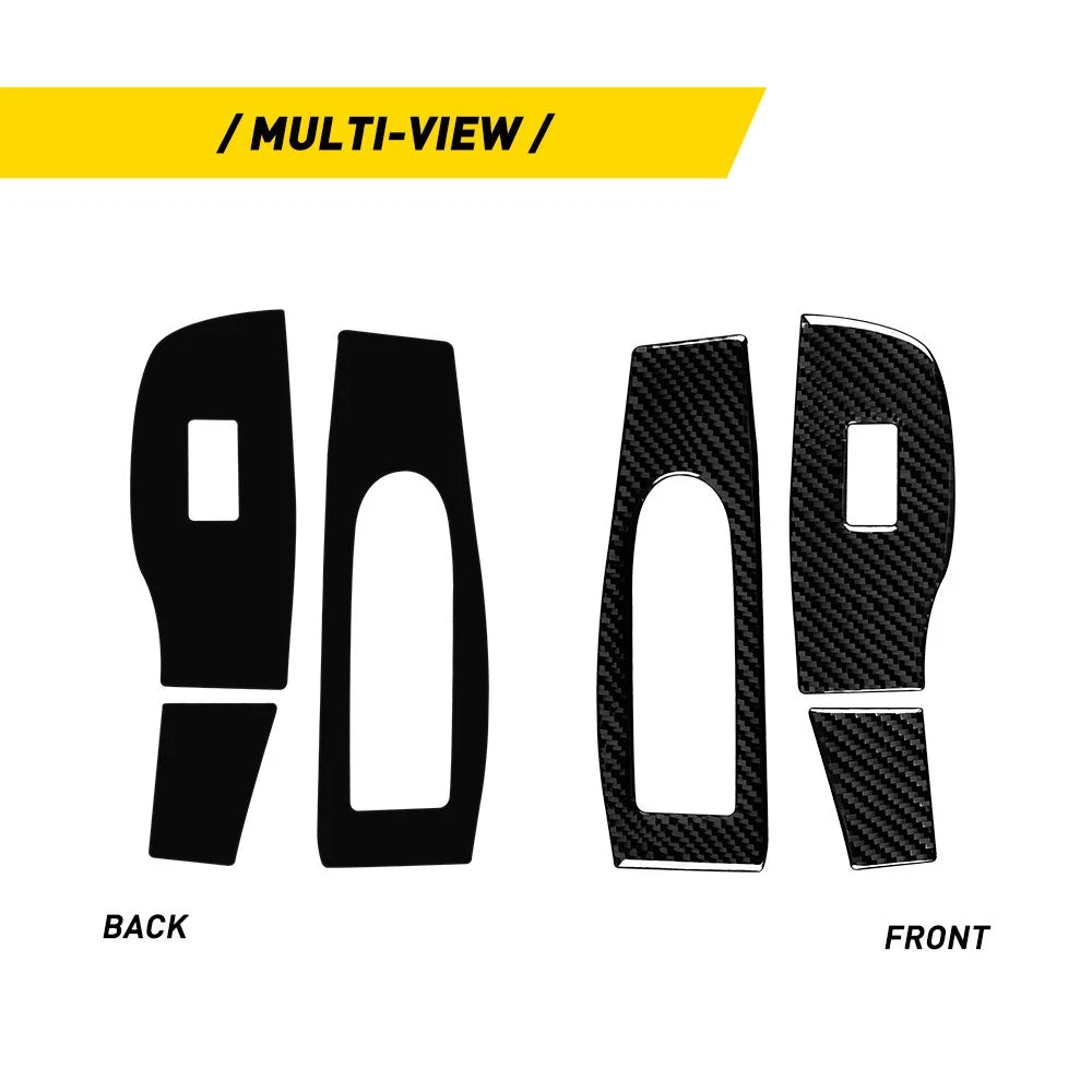 Carbon Fiber Window Lift Switch Panel Sticker for Mazda 3 Axela (2020)
