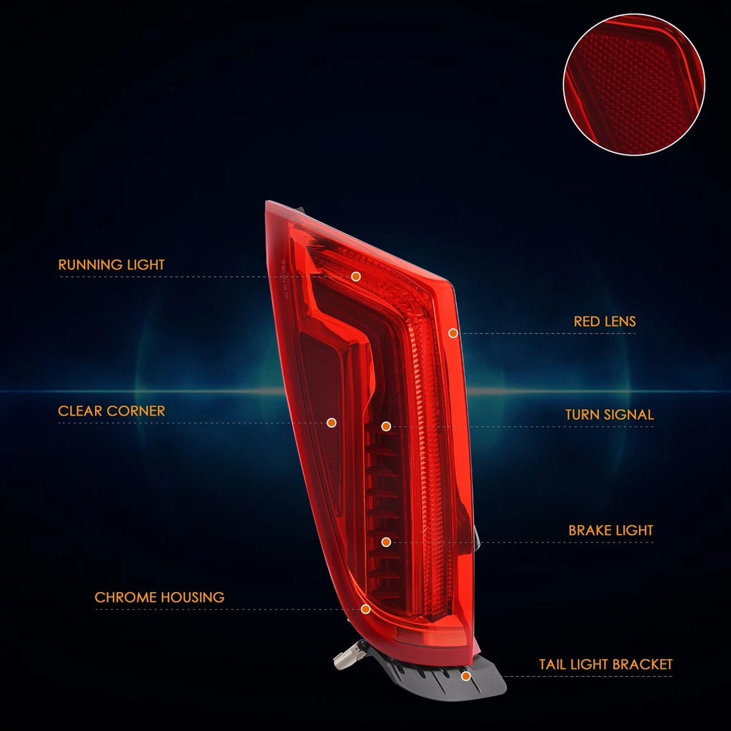 Left Side Red Lens LED Tail Brake Light for Cadillac XTS (2013–2017)