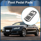 Footrest Pedal Pad Cover for Audi Q7 (2007–2015) - Silver Tone